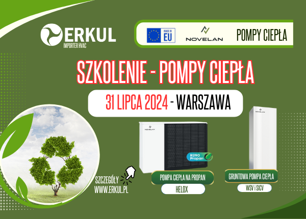 III EDYCJA SZKOLENIA Z ZAKRESU POMP CIEPŁA NOVELAN – 31 LIPCA 2024 W WARSZAWIE
