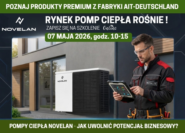 SZKOLENIE ON-LINIE POMPY CIEPŁA NOVELAN - 07.05.2026!