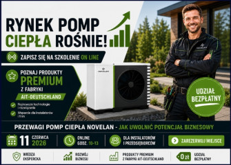 SZKOLENIE ON-LINIE POMPY CIEPŁA NOVELAN - 11.06.2026, UDZIAŁ BEZPŁATNY - ZAPISZ SIĘ !